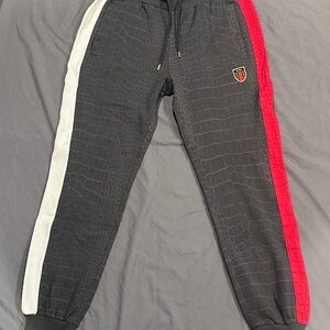 Cookies SF Black Tahoe Poly Knit Track Sweatpants. Size medium.